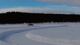 Drift on ice track