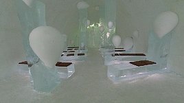 Ice hotel ceremonial hall