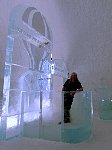 Me at the ice hotel ice bar