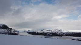 Looking back at the lake