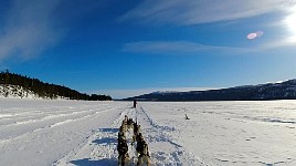 On the lake between Kvikkjokk and Arrenjarka