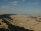 Maktesh Ramon crater rim visible on left side