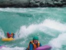 White water sledging in Kawarau River