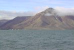 [Pyramiden and the mountain that gave the town its name]