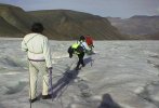 [Down the glacier towards Longyearbyen]