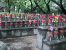 Memorial statues for unborn children at Zojoji Temple