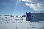 Patriot Hills, main tent, planes