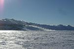 Snowdrifts over Patriot Hills, fine weather