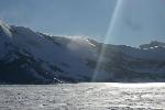 Snowdrifts over Patriot Hills, fine weather