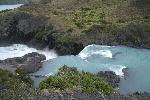 Waterfall in Torres del Paine National Park, Chile