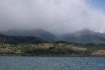 Rainbow over mountain near Puerto Natales