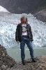 Me, posing at Serrano glacier, Chile