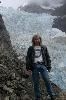 Me, posing at Serrano glacier, Chile