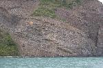 Rock formation near Serrano glacier, Chile