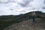 Me standing on Devil's Seat near Milodon Cave, Chile