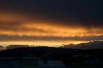 View from hotel room window at sunset - impressive