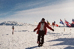 Showing socks at South Pole