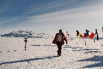 Showing socks at South Pole