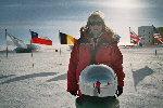 Me, standing at ceremonial South Pole