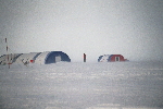 Patriot Hills camp, windy day