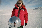 Me, standing at ceremonial South Pole