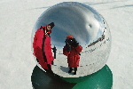 Me, standing at ceremonial South Pole