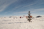 Christmas decoration at South Pole