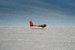 Twin Otter, landing at South Pole