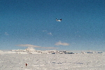 Twin Otter leaving Patriot Hills camp