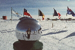 Reflecting in ceremonial South Pole