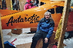 Me and Antarctic Air Cessna 185, called 'Polar Pumpkin'