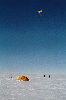 Ski kiting at Patriot Hills