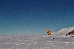Ski kiting at Patriot Hills