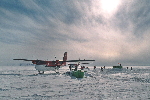 Refueling Twin Otters at Thiel Mountains