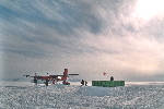 Refueling Twin Otters at Thiel Mountains