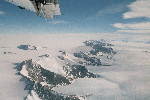 Patriot Hills, southern range, from plane