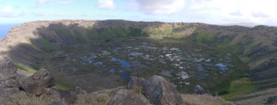 Easter Island crater