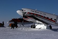 Twin Otter and DC-3 arriving