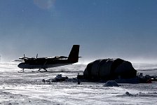 Twin Otter leaving camp