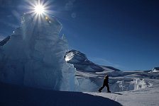 Antarctic iceberg in the sunshine