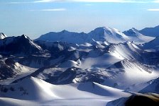 Antarctic scenery from plane