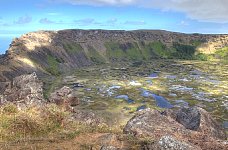 Crater rim, Easter Island