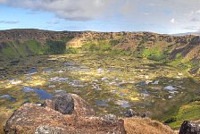 Crater rim, Easter Island