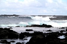 Pacific Ocean wave, Easter Island