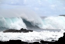 Pacific Ocean wave, Easter Island