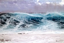 Pacific Ocean wave, Easter Island