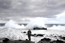 Pacific Ocean wave, Easter Island