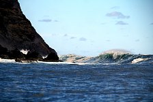 Wave at Easter Island harbour