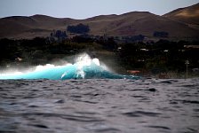 Wave at Easter Island harbour