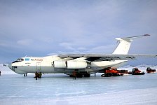 Ilyushin on ice runway
